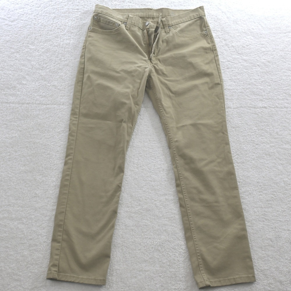 Levis 511 Slim Fit All Seasons Tech Khaki Pants Mens 34X30 30 Tan Twill (No Tag)